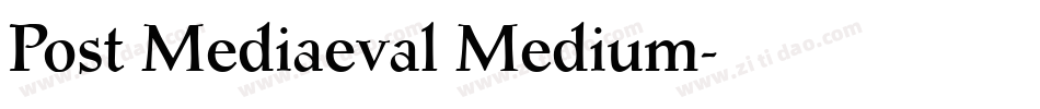 Post Mediaeval Medium字体转换